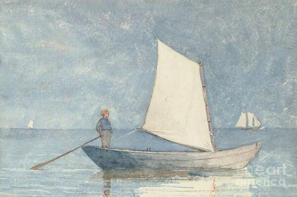 Sailing a Dory by Winslow Homer Wall Art