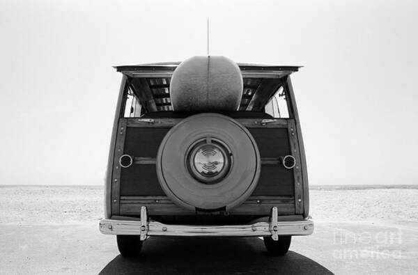 Vintage Beach Station Wagon Wall Art