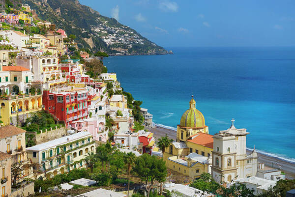 Church In Positano, Italy Art Print