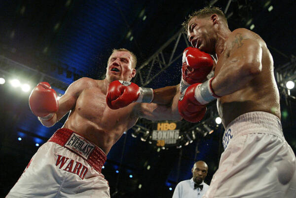 Intense Boxing Match in the Ring Wall Art