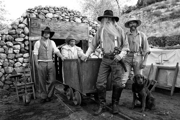 Old West Miners at the Entrance Wall Art