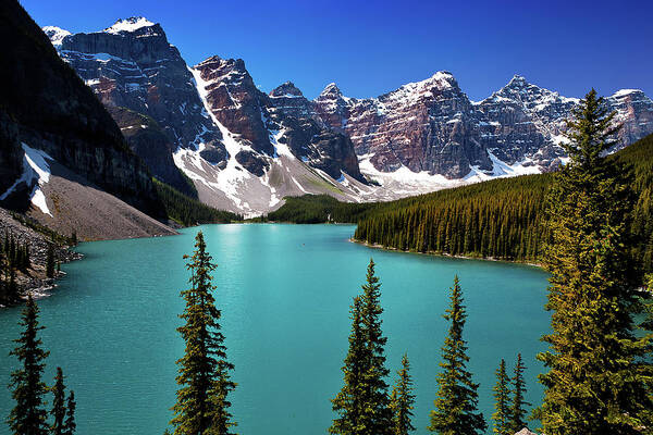Majestic Alpine Lake and Mountains Wall Art