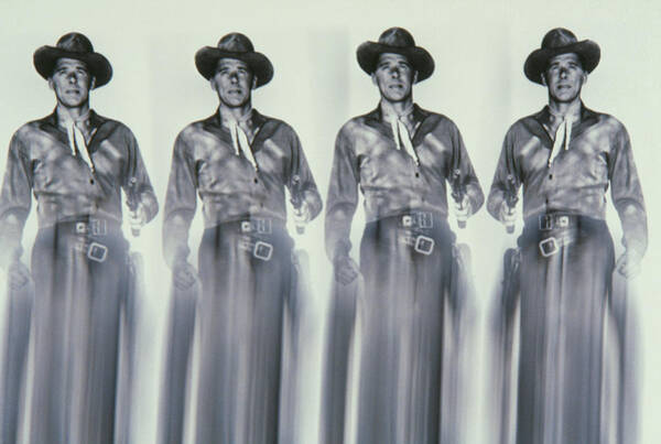 Vintage Cowboy Quartet Wall Art