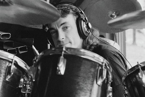 Drummer Behind the Kit Wall Art