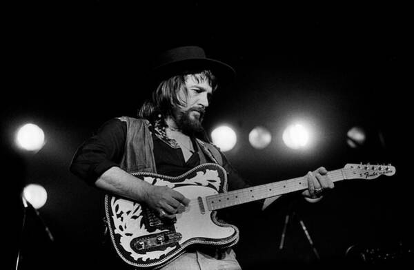 Space Wall Art featuring the photograph Waylon Jennings Performs Onstage by Paul Natkin