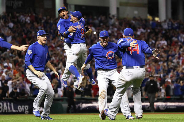 Chicago Cubs Winning Celebration Wall Art