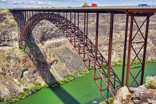 Dramatic Gorge Bridge View Art Print