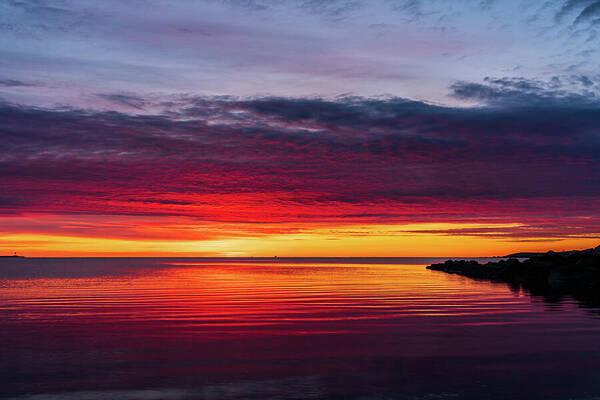 Sunrise Fire Art Print