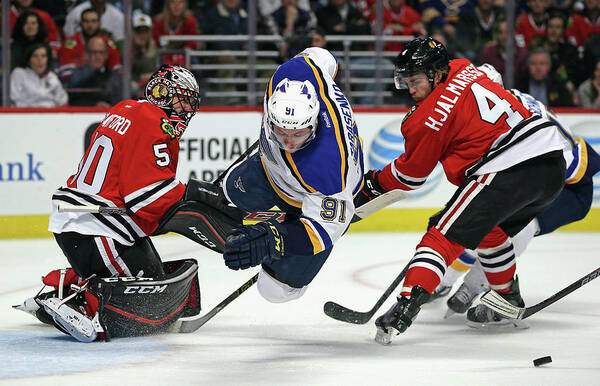 Intense Ice Hockey Action Wall Art