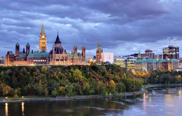 Parliament Hill at Dusk Wall Art