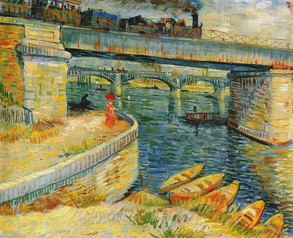Bridge Over the Seine in Paris Art Print