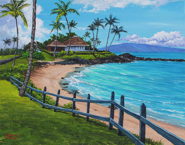 Merrimans At Kapalua Bay Art Print by Darice Machel McGuire