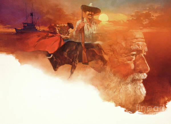 Ernest Hemingway Art Print