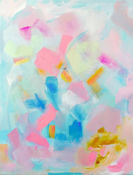 Colorful Abstract Composition Wall Art