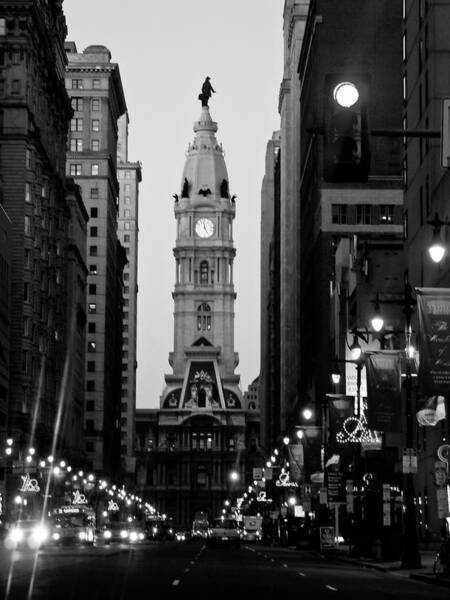 Philadelphia City Hall at Night Art Print