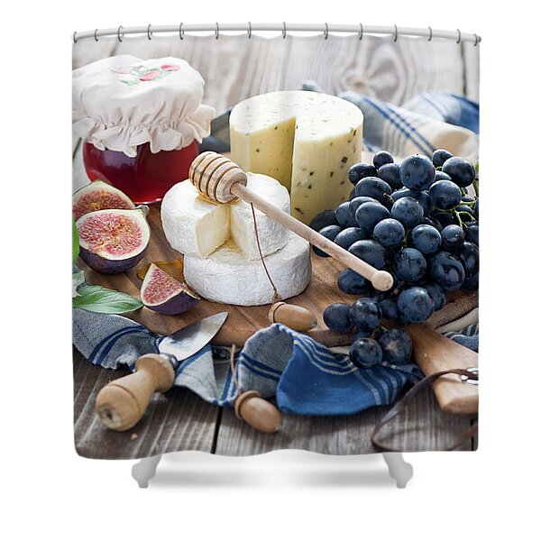 Cheese Board Shower Curtain