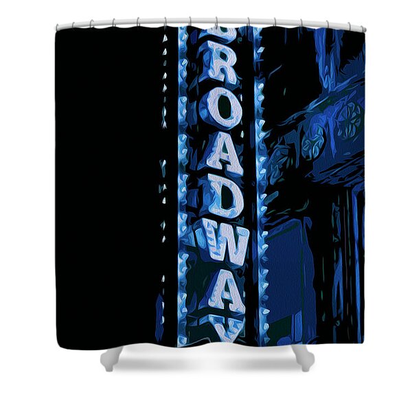 Broadway At Night Shower Curtain