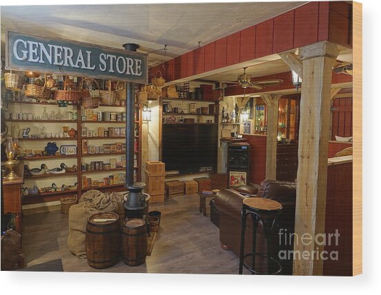 General Store Wood Print