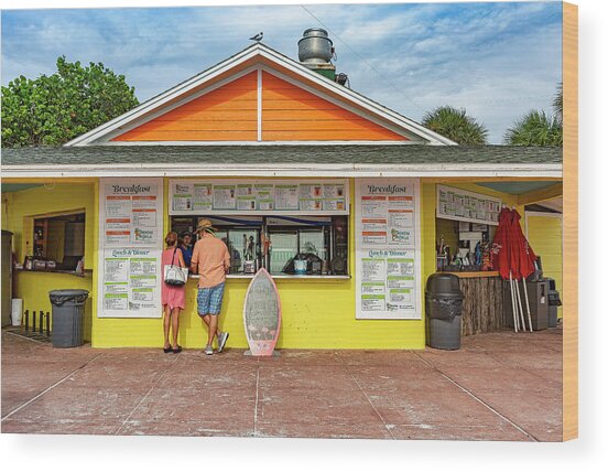 Beach Bar, Pass-a-grille, Florida Wood Print