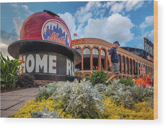 Home Run, City Field Stadium, Nyc Wood Print