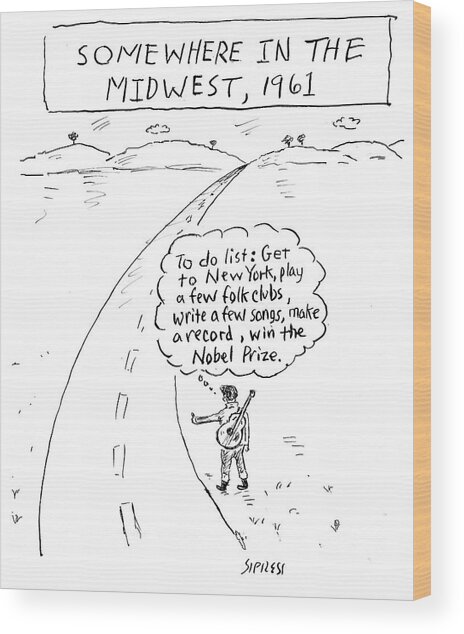 Midwest Dreamer with Big Plans Wood Print