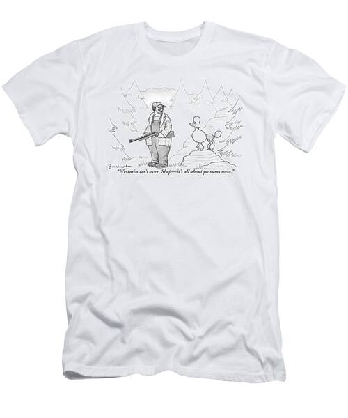 Poodle and Hunter in the Woods T-Shirt