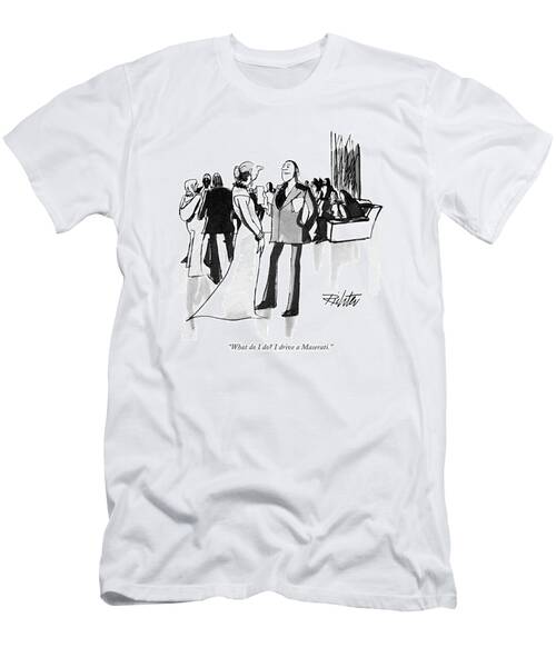 Elegant Party with Maserati Joke T-Shirt