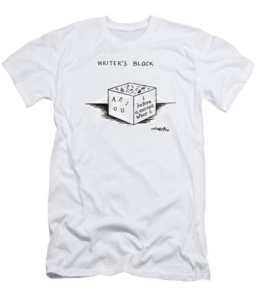 Writer's Block Cartoon T-Shirt
