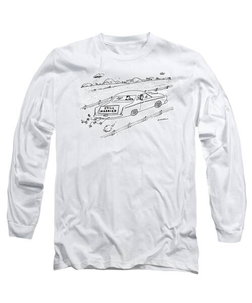 Still Married Car Cartoon Long Sleeve T-Shirt