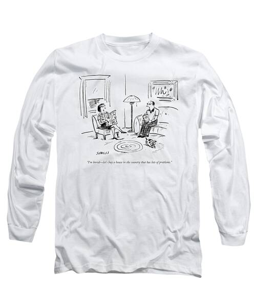 Humorous Home-Buying Conversation Long Sleeve T-Shirt