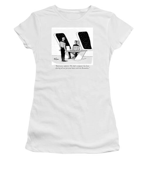 Captain Briefed on Security Breach Women's T-Shirt