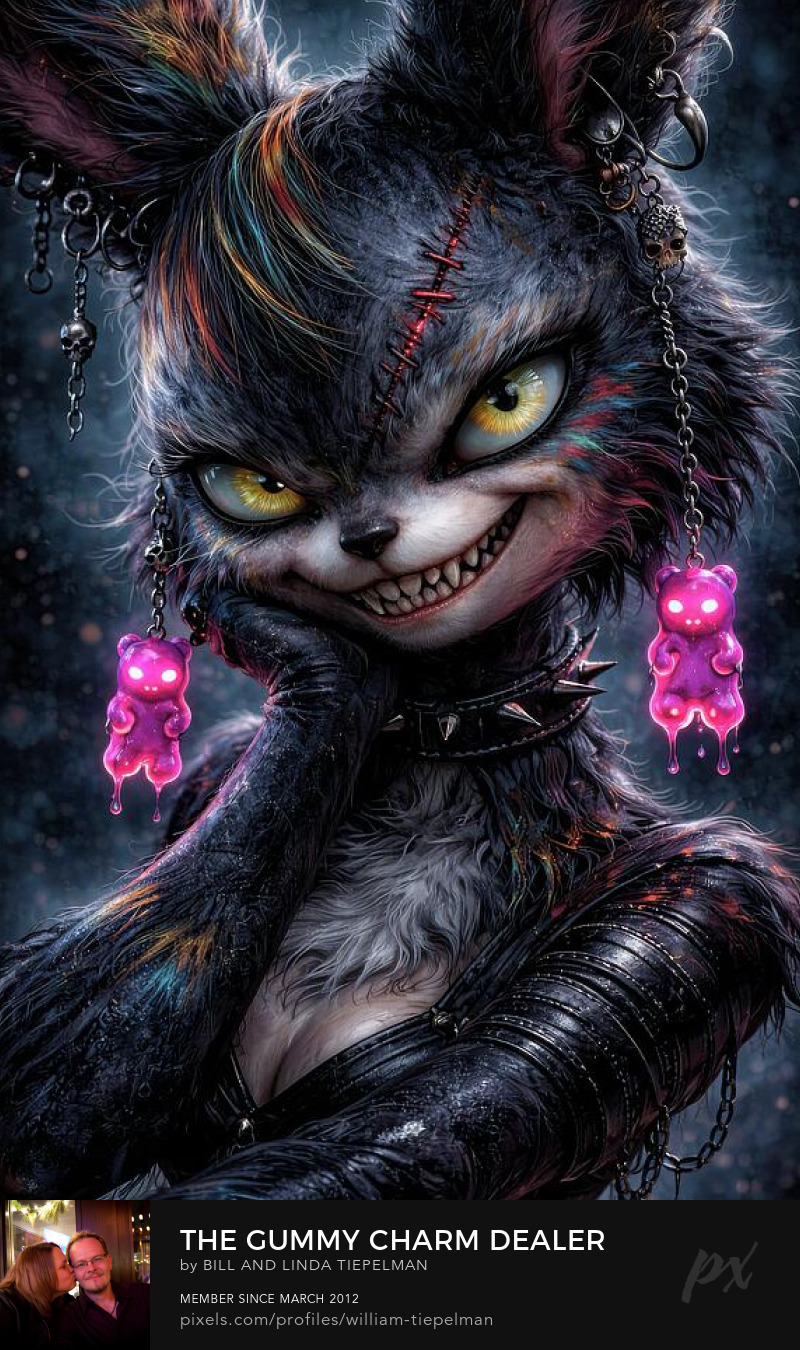 The Gummy Charm Dealer of Grimlight District Prints