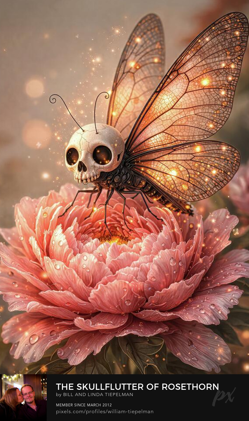The Skullflutter of Rosethorn Bloom Prints