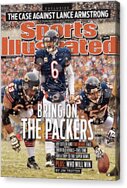 Jay Cutler and Chicago Bears on Field Acrylic Print by Sports Illustrated