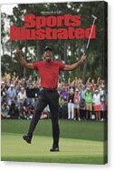 Tiger Woods' Iconic Victory Moment Acrylic Print