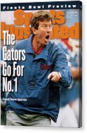 Coach Steve Spurrier Urges His Team Acrylic Print