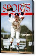 Warren Spahn on 1956 Sports Cover Acrylic Print