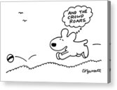 Dog Chasing a Ball Acrylic Print