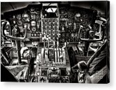 Vintage Aircraft Cockpit Acrylic Print