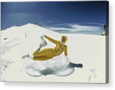 1960s Ski Fashion in Switzerland Acrylic Print