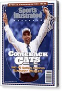 Celebratory Coach Raising Championship Net Acrylic Print