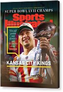 Patrick Mahomes Celebrates Super Bowl Win Acrylic Print