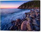 Sunrise At Boulder Beach Acadia Np Acrylic Print