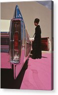 Retro Car and Fashion Moment Acrylic Print