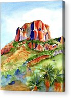 Big Bend Casa Grande Peak Acrylic Print