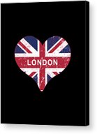 I Love London Acrylic Print