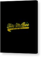 Tits Mcgee Retro Acrylic Print