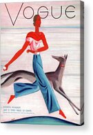 Vogue 1930 Sports Cover Acrylic Print by Eduardo Garcia Benito