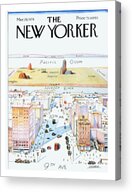NYC View with Exaggerated Perspective Acrylic Print