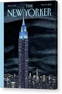 Empire State Building at Night Acrylic Print